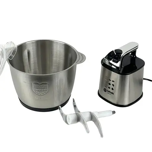 Кухонний подрібнювач Bitek BT-7026 4 леза 2000Вт 23000мл Срібний - фото 4