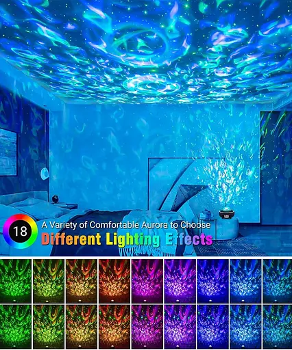 Проектор галактики зірки нічні Bluetooth-динамік - фото 3