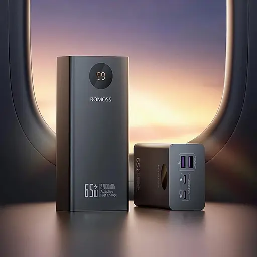 Универсальна мобильна батарея Romoss PEA27S Pro 27000mAh 65W Black (PEA27-282-2111H) - фото 7
