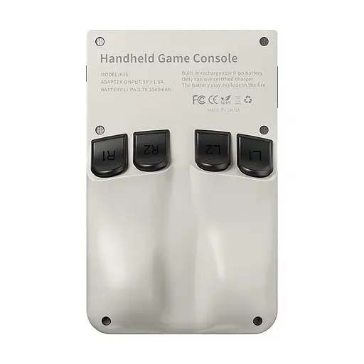 Портативная игровая консоль Kinhank K36 (R36S) Handheld 64GB (тёплый серый) + 16000 видеоигр - фото 5