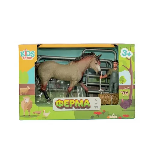 Детский игрушечный набор "Ферма" Q9899-X3_4 лошадь с забором - фото 2