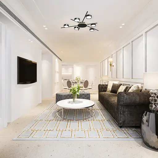 Світильник Videx під лампу 6xGX53 накладний з підсвіткою чорний VL-SPF22B-BB - фото 4