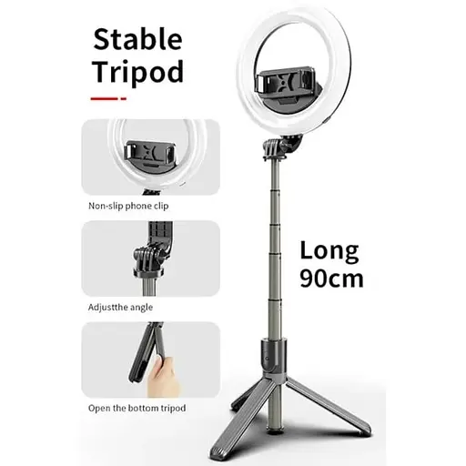 Кільцева LED лампа Puluz EDA005489 5" зі штативом - фото 6