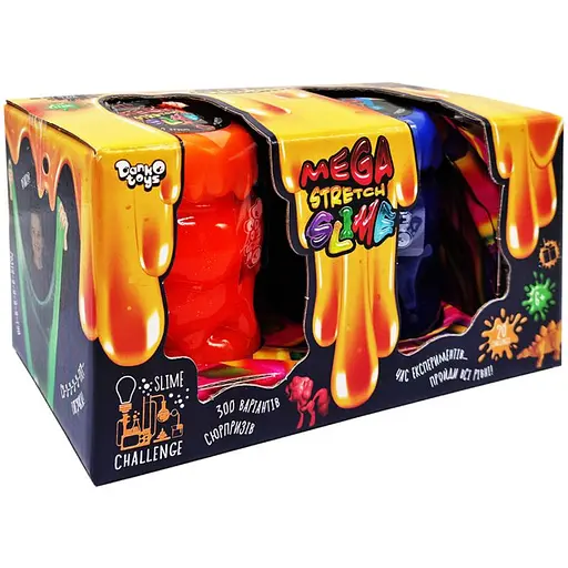 В'язка маса Danko Toys Mega Stretch Slime SLM-11-01U 2 банки Вид 3