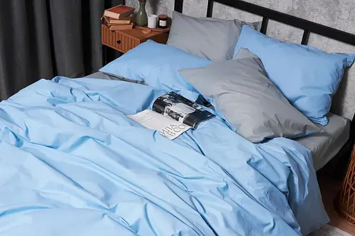 Комплект постельного белья Moon&Star Бязь Gold Люкс Nordic Gray King Size 220x240 наволочки 2х70х70 - фото 6