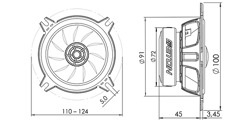 Коаксіальна акустична система ETON ET-PFX10 - фото 5