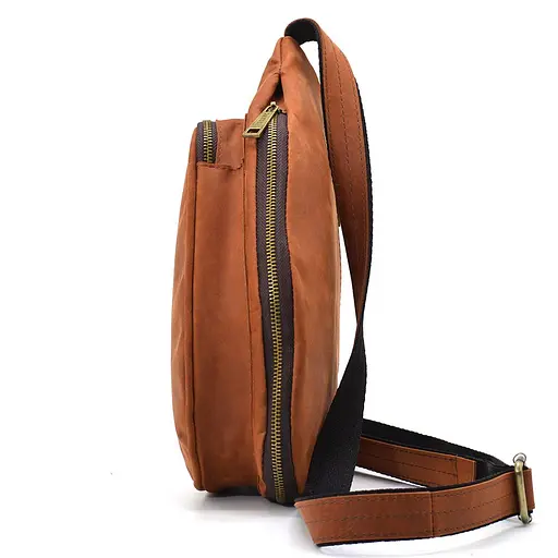 Кожаная сумка-слинг Tarwa 23х38х9 см sum0025553 - фото 4