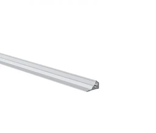 LED профиль угловой с рассеивателем PC матовый опал 2 м Kloodi KLP1810 2 - фото 1