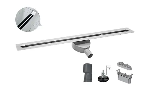 Душовий канал "Тонкий" Koer FD07-20x600-Slender нержавіюча сталь KR5135 - фото 2