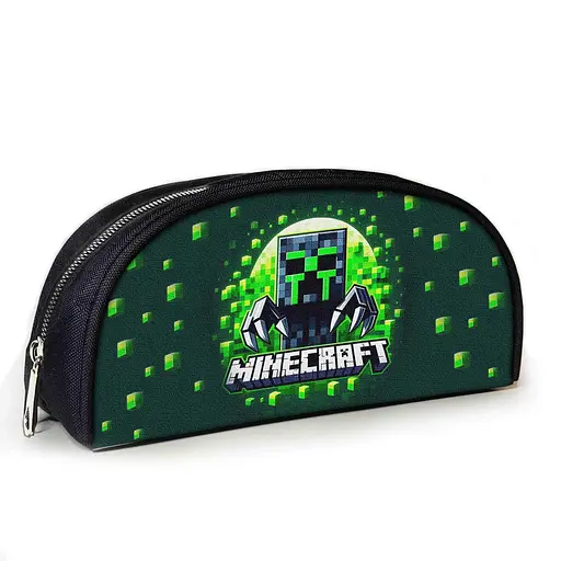 Пенал шкільний Minecraft Кріпер 23х10х8 см з принтом для хлопчика (02847)