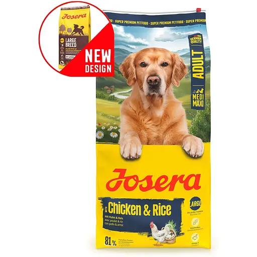 Сухий корм для дорослих собак великих порід Josera Large Breed Medi/Maxi Chicken & Rice курка та рис 12.5 кг - фото 2