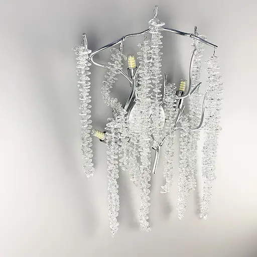 Бра в хромі з видовженими підвісами Line F W 101B/4 CH - фото 3