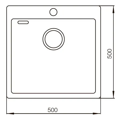 Кухонная мойка Mixxus MX(304)5050-200x1.2-Handmade MX0571, Нержавеющая сталь - фото 2
