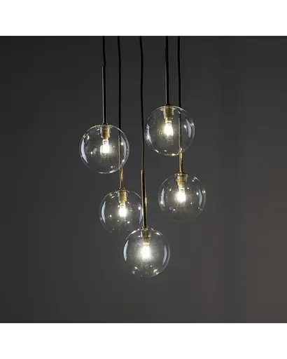 Підвісний світильник TK Lighting 5943 Nilos G9 5x6W IP20 Bk - фото 2