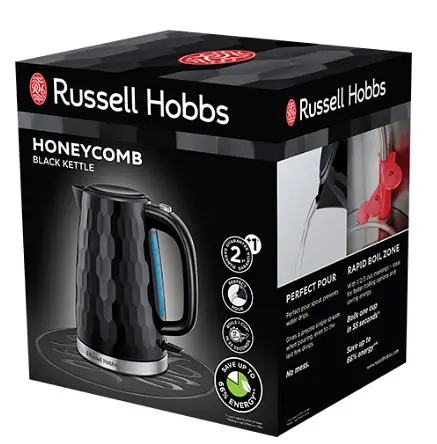 Електрочайник Russell Hobbs Honeycomb Black - фото 6
