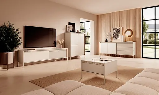 Тумба під телевізор Perfect Home Сенсо / Senso 2-дверна 2D/187 Беж (PFH-091110) - фото 7