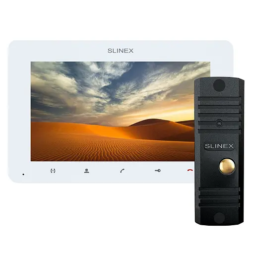 Комплект видеодомофона Slinex SM-07MHD White + ML-16HD Black (83-00062)