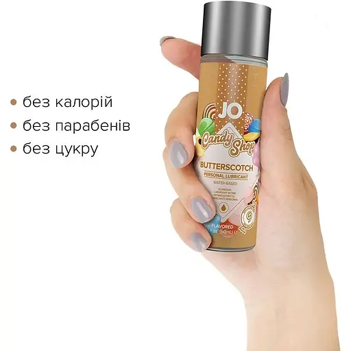 Лубрикант на водній основі System JO H2O - Candy Shop - Butterscotch (60 мл) - фото 2