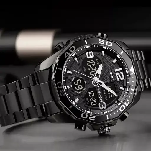 Мужские наручные часы Skmei 1649 (Черный) - фото 3