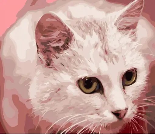 Набор для росписи по номерам Желтоглазый кот, Strateg, 40x50 см, GS1325