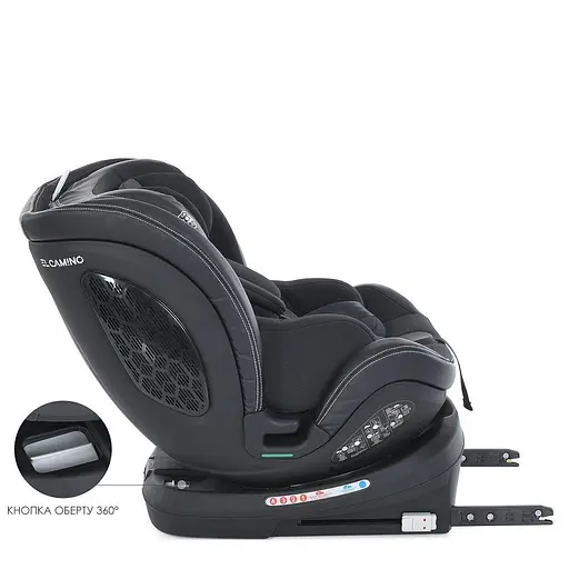 Автокрісло дитяче El Camino ME 1109 i-BASE Jet Black - фото 8