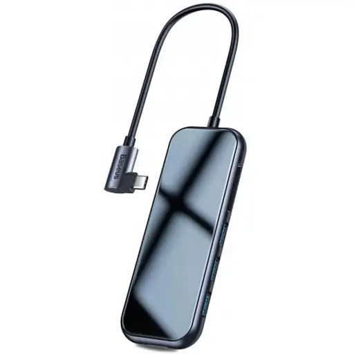 Розгалужувач Baseus Multi-functional Hub (Type-C to 3xUsb3.0+HD4K+SD / TF+PD) CAHub-CZ0G - фото 1