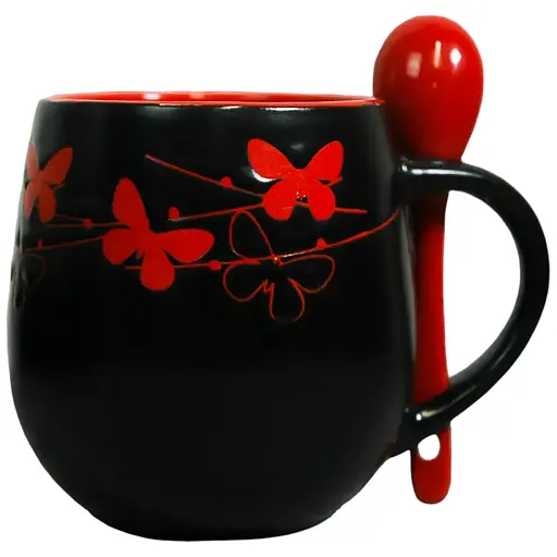 Чашка Vittora Барви ночі з ложкою 450 мл 1 шт. (134842)