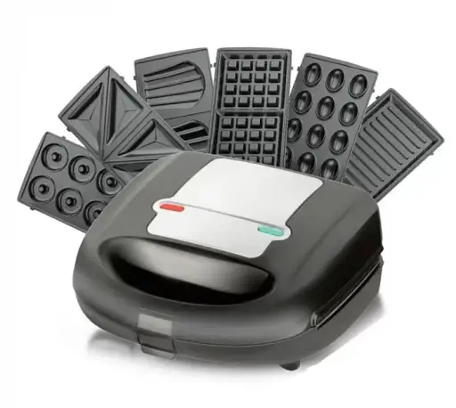 Сендвічниця-мультимейкер Bitek BT-224 6-в-1 змінні форми 750 Вт - фото 2