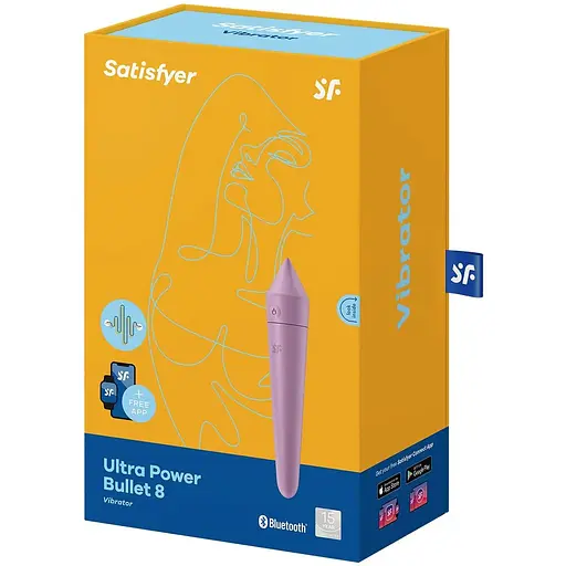 Смарт-мінівібратор Satisfyer Ultra Power Bullet 8 Lilac - фото 6