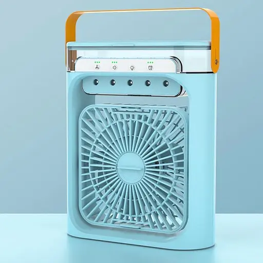 Вентилятор настольный FZM-04 с питанием от USB и функцией увлажнения синий - фото 2