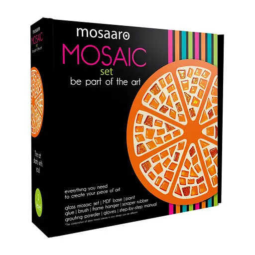 Набір для творчості скляна мозаїка Апельсин Mosaaro MA2033, 2 рівень - фото 1