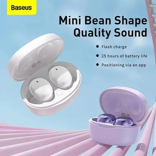 Наушники Baseus True Wireless Earphones Bowie E2 (NGTW090005) фиолетовые - фото 2