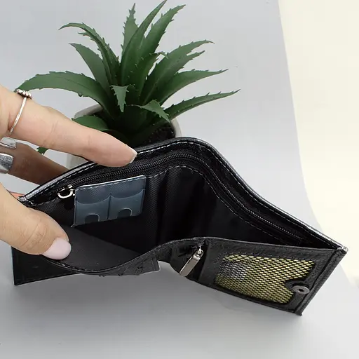 Портмоне мужское кожаное Ricco Grande 608-A черное на кнопке - фото 3