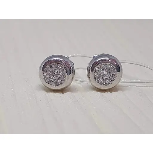 Срібні пуссети Qvaliz з фіанітами. 902-00581 - фото 2