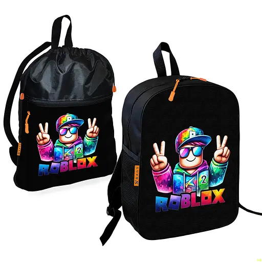 Шкільний рюкзак дитячий Роблокс / Roblox + Сумка для взуття спортивної форми рюкзак-мішок хлопчикові (01829)