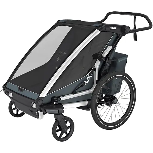 Дитяча коляска Thule Chariot Cross 2 Double (Dark Slate) (TH 10201035)