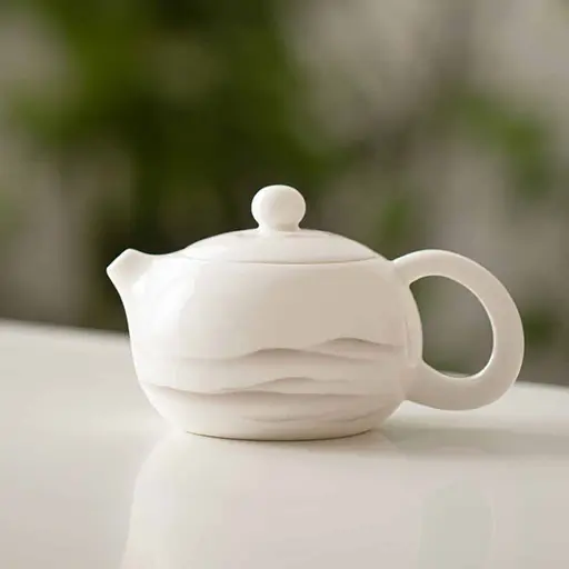 Чайник СиШи Белый Фарфор Далекие Горы, 210 мл - фото 6