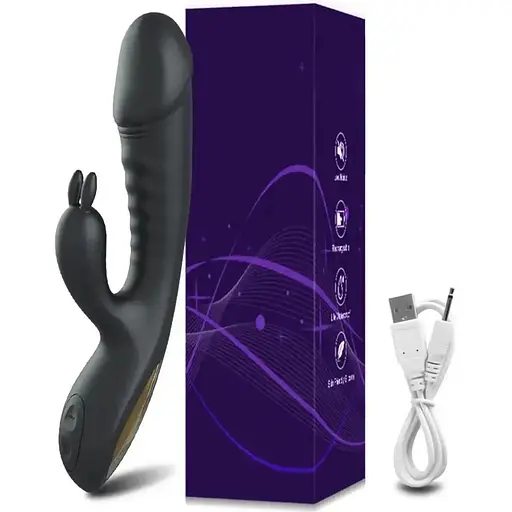 Подвійний масажер кролик - фото 3