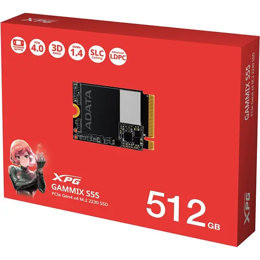 SSD накопитель ADATA XPG GAMMIX S55 512GB (SGAMMIXS55-512G-C) [127074] - фото 6