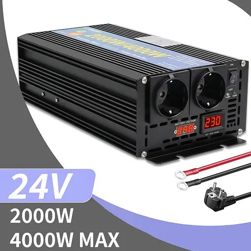 Інвертор перетворювач напруги Lvyuan F-2000P 24-230v 2000/4000w чистий синус - фото 3
