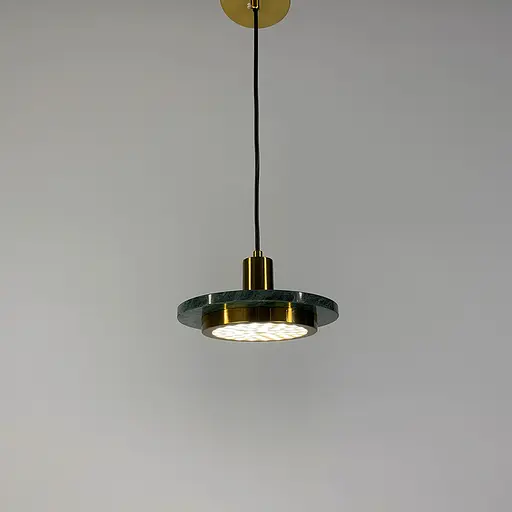 Підвіс Lumina із зеленим мармуровим плафоном LED в стилі Ар-деко Line.F SC 2/1 GR - фото 4