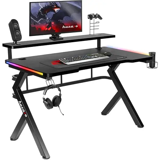 Компьютерный стол Huzaro Hero 5.0 RGB black - фото 10