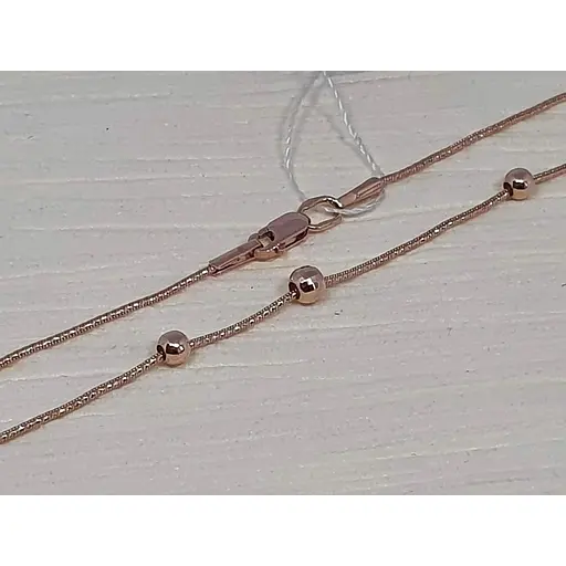 Золоте кольє Аметист Кульки 508311030А-03Ш 40 - фото 2