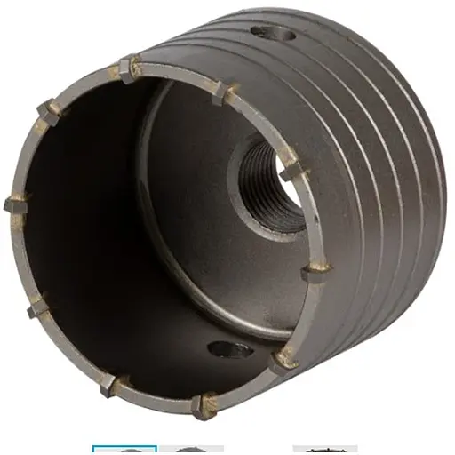 Коронка по бетону Grad Ø80 × 70 мм 10 зубців (тубус) (1514115) - фото 1