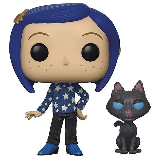 Фигурка Funko Pop Коралина в стране кошмаров Коралина с Котом Бадди Cor aline 10 см Cartoon K KCB 422 - фото 2