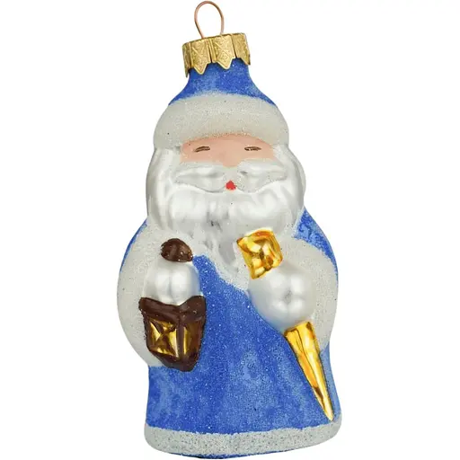 Ялинкова прикраса Санта Шоп Сніжний Миколай скло (4820001180114)