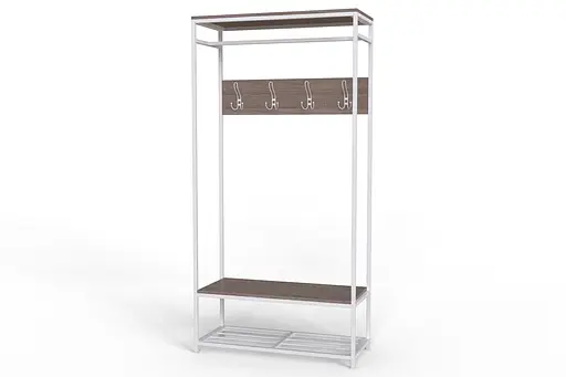 Вішалка модульна підлогова Ferrum-decor Треліс 15 180x90x38 ДСП білий Дуб Сонома Трюфель 16мм (FRD-104371) - фото 3