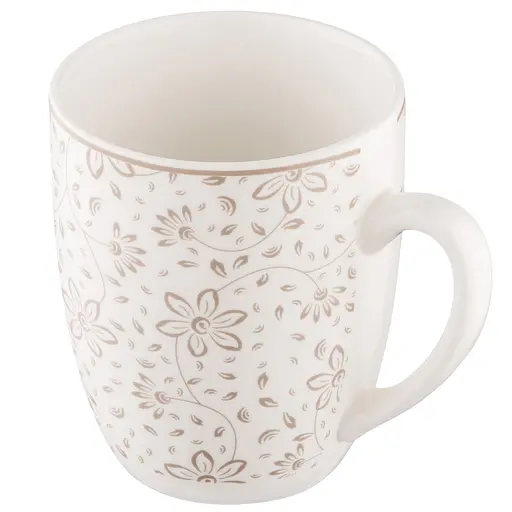 Набір чашок Ardesto Ravenna порцеляна 360 мл біло-бежевий 4 шт. (AR1336RS) - фото 7