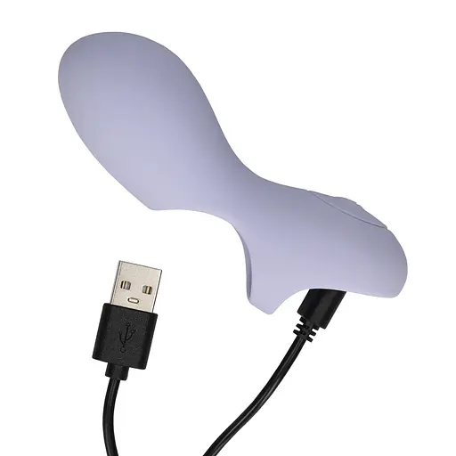Вібратор на палець Loveline Silicone Finger 10.7см бузковий - фото 7