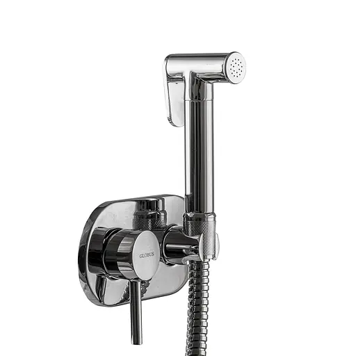 Набір гігієнічного душа прихованого монтажу Globus Lux GLN-2-106MIX, Хром - фото 3